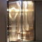 Bronzekupferdraht-Mesh Art Laminated Glass-Duschtrennwand